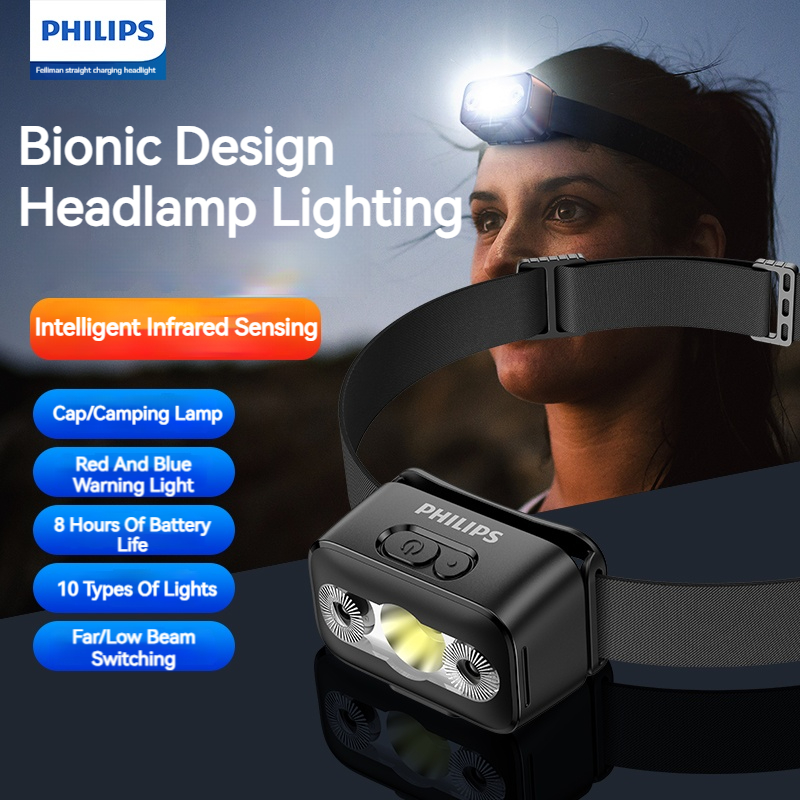 Camping Cooking Fish - Philips Lampada frontale a LED con