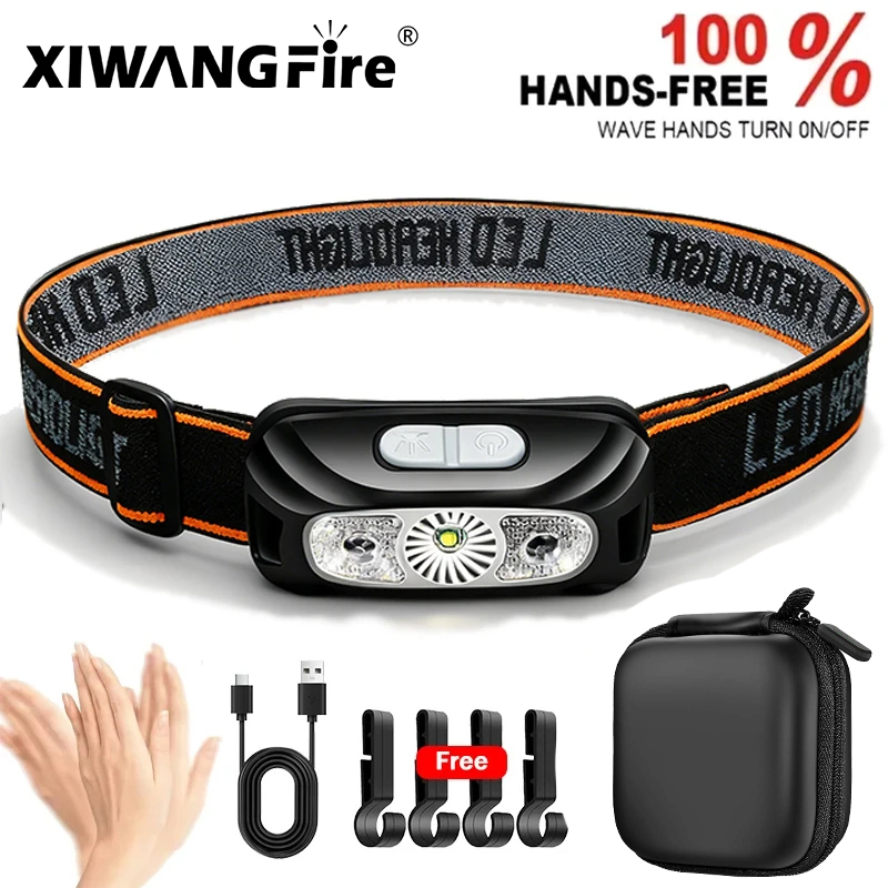 Camping Cooking Fish - Torcia Frontale LED Potente Portatile con