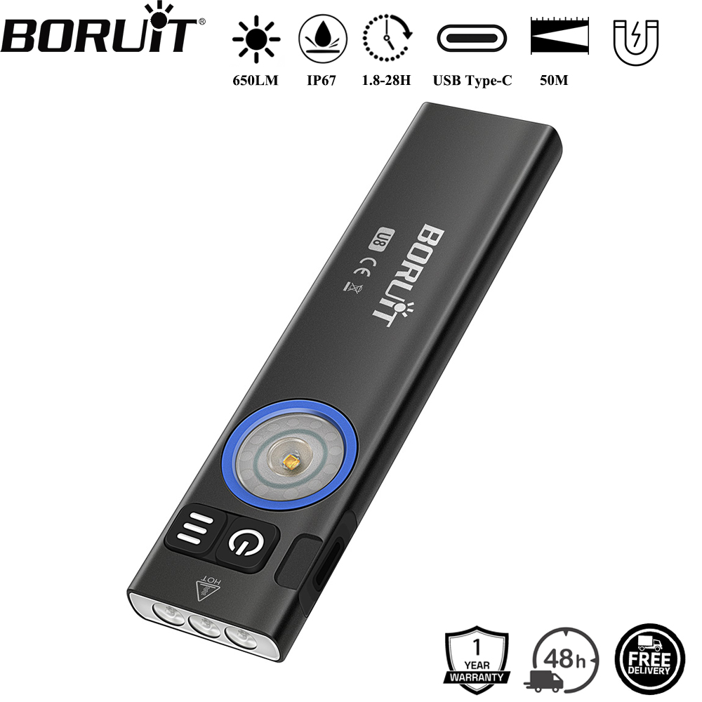 Camping Cooking Fish - BORUiT U8 650LM EDC Torcia LED