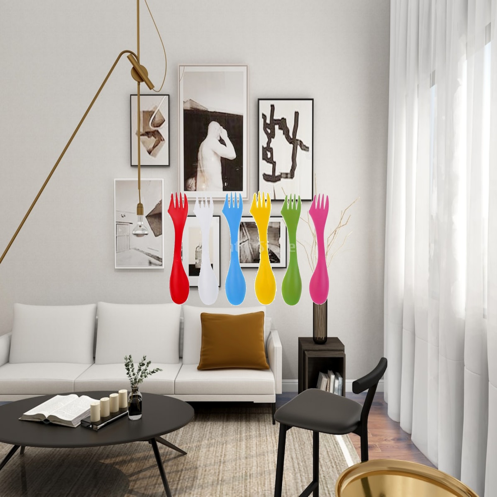 Camp Spork Set - Set di utensili da campeggio multiuso