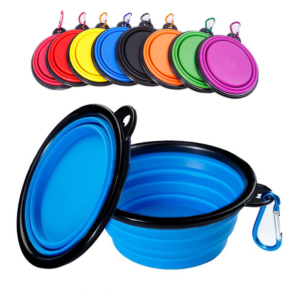Camping Cooking And Eating - Ciotola Pieghevole in Silicone per Cani,