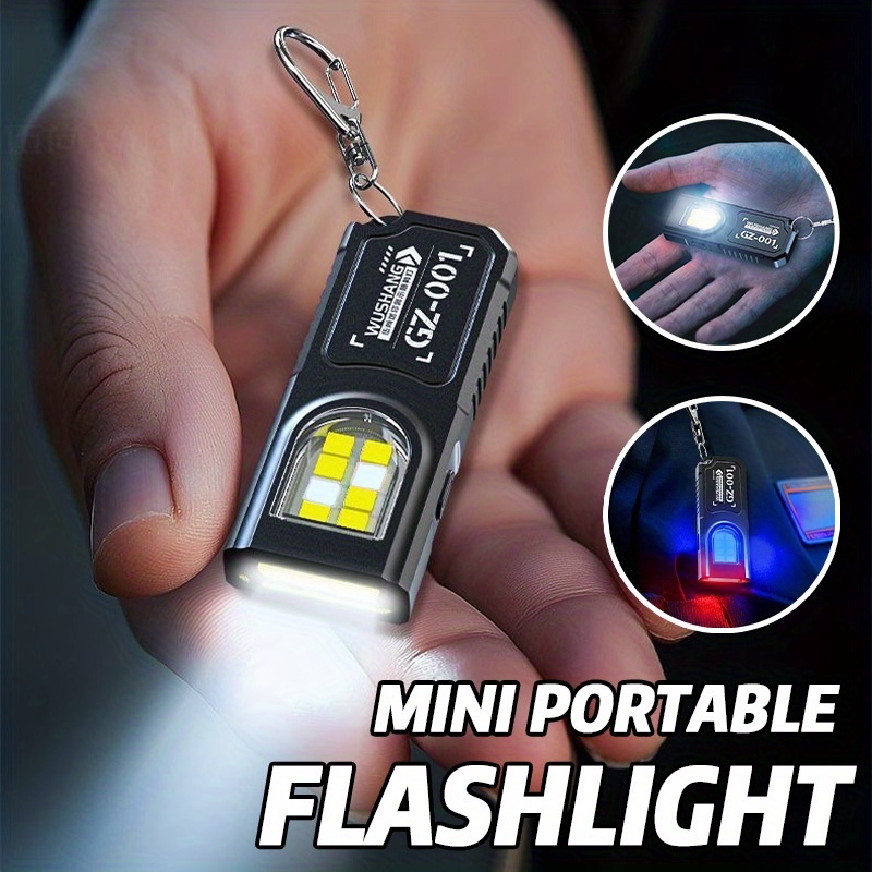 Camping Cooking Fish - Potente Mini Torcia LED COB Portachiavi,
