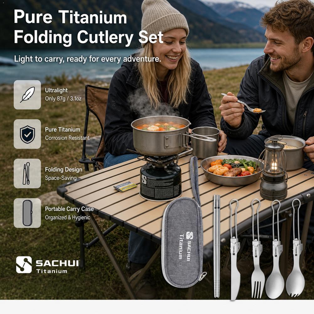 Camp Spork Set - Set di posate da campeggio in