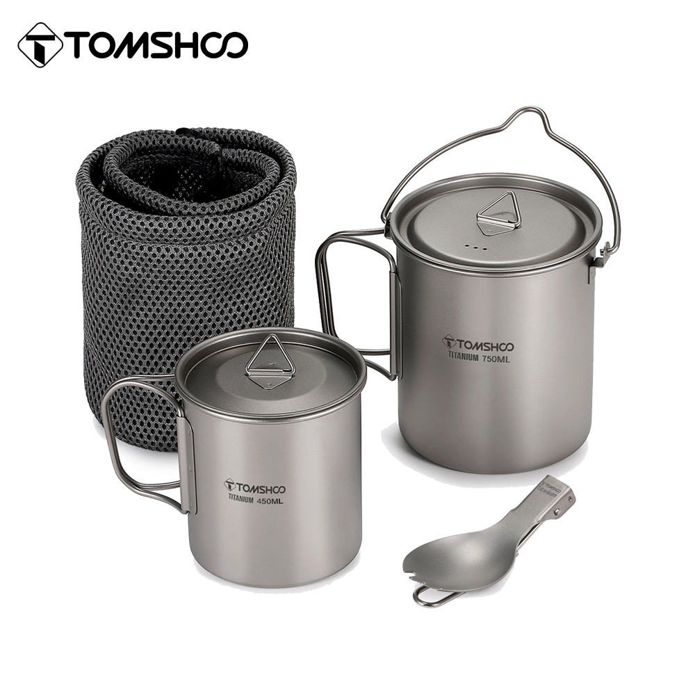 Camp Spork Set - Tomshoo Set di 3 pentole in