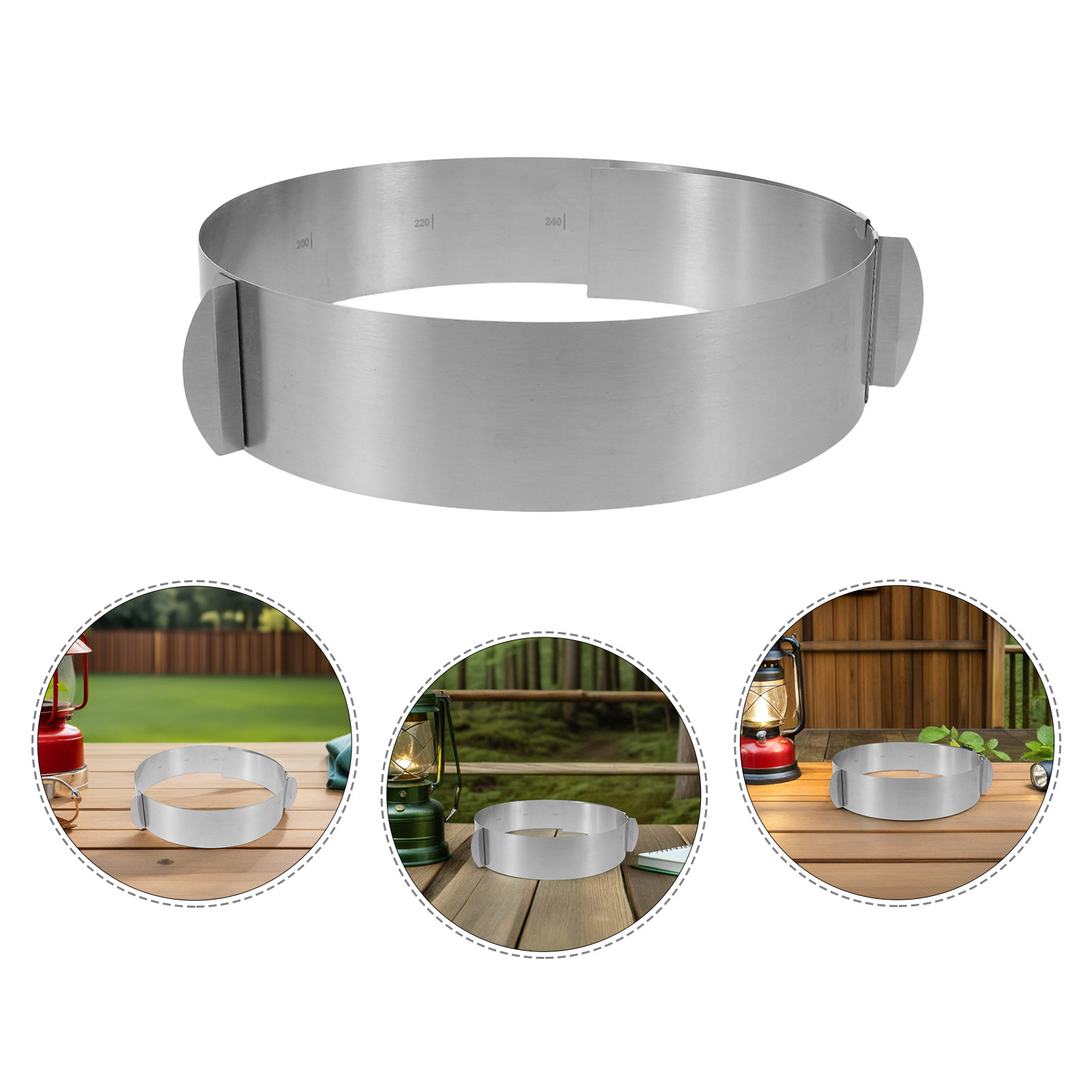 Camping Cooking Wind Blocker - Paravento Regolabile per Fornello da Campeggio