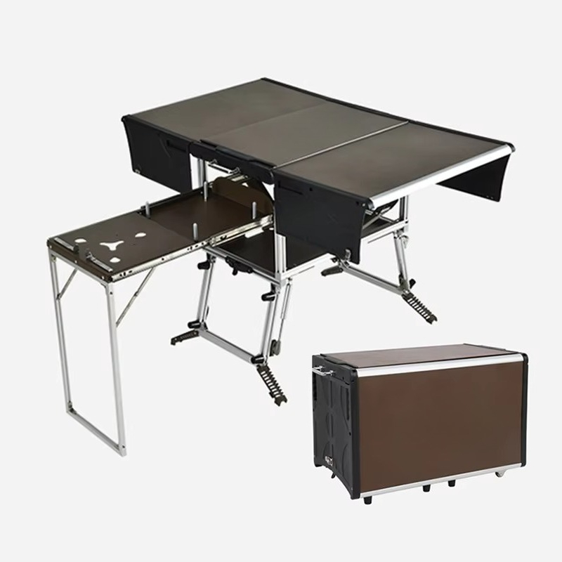 Quality Camping Cooking Set - Cucina Mobile Portatile per Campeggio, Set