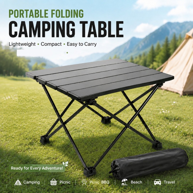 Camping Cooking Organizer - Tavolo da Campeggio Leggero e Portatile,