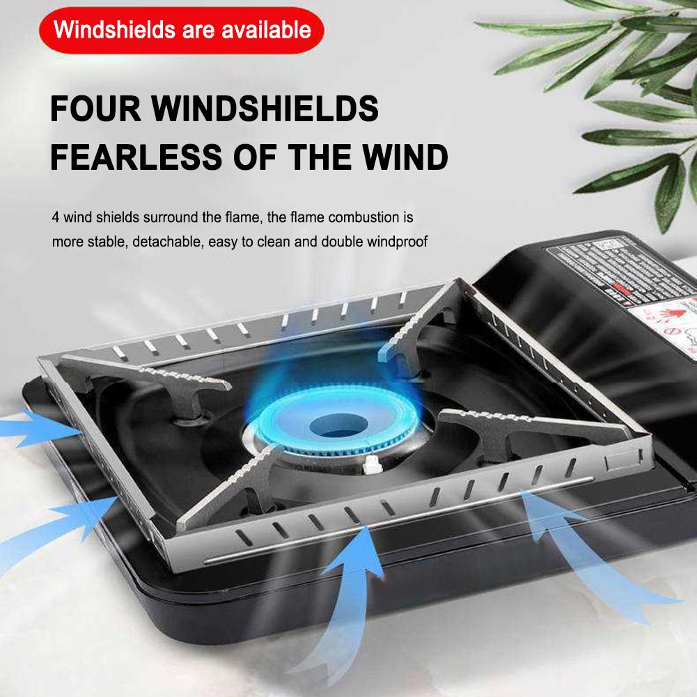 Camping Cooking Wind Blocker - Paravento per Fornello da Campeggio Rimovibile,