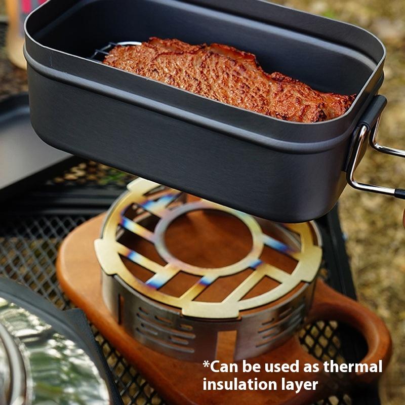 Camping Cooking Ring - Parabrezza per fornello da esterno Fornello