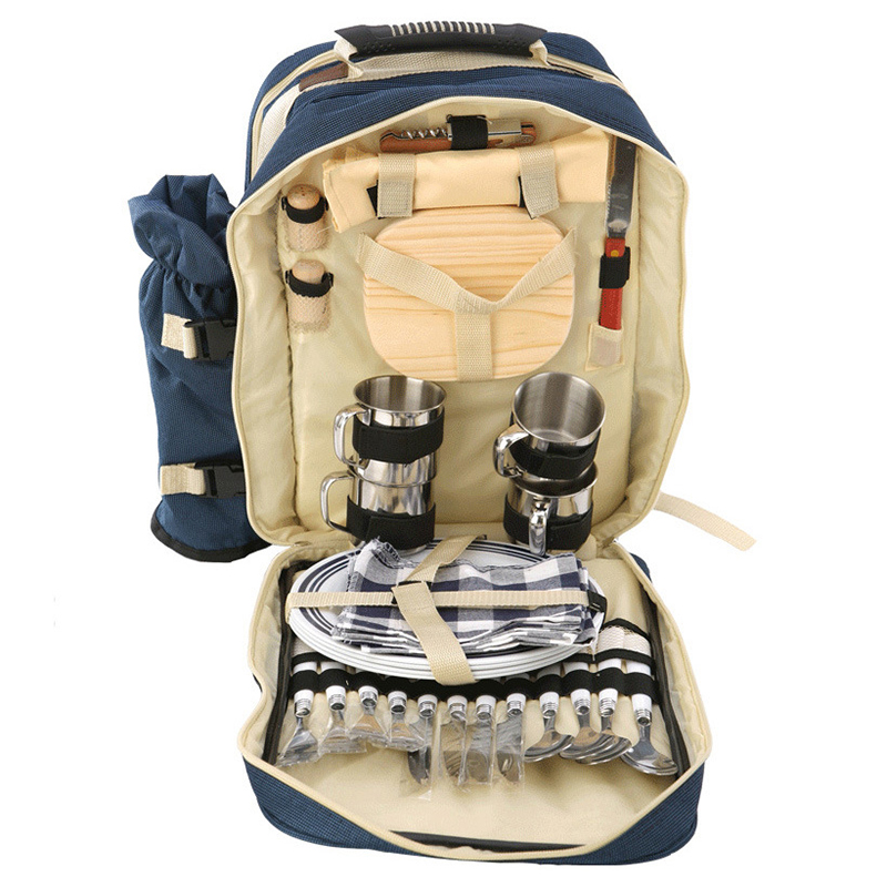 Camping Cooking Set With Bag - Set di zaini da picnic portatili