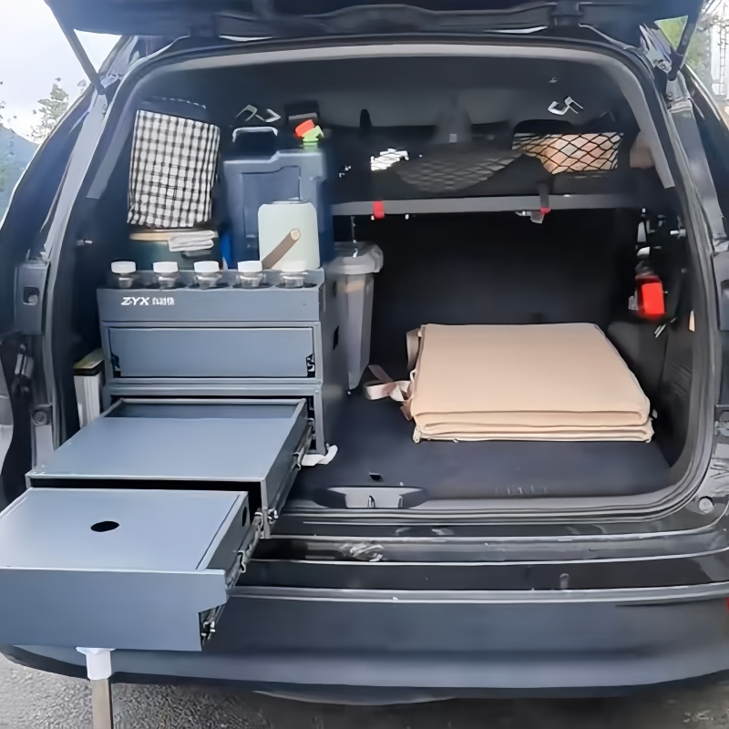 Camping Cooking Organizer - Cassetta da Cucina Telescopica in Acciaio