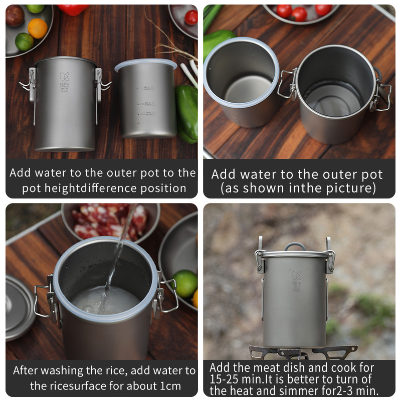 KEITH Pentola per riso in tita - Camping Cooking Rice recensione e prezzo