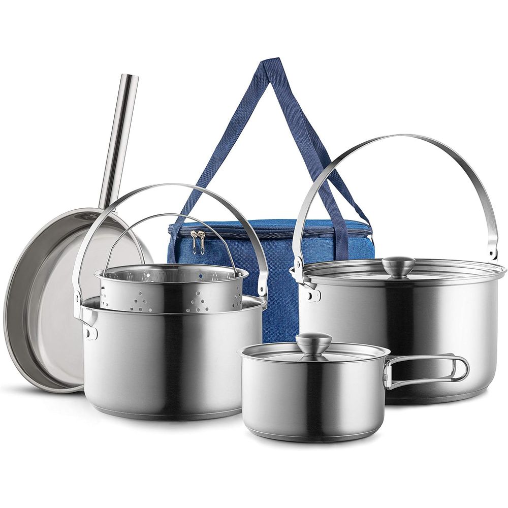 Set di Pentole da Campeggio in - Camping Cooking Open Fire recensione e prezzo