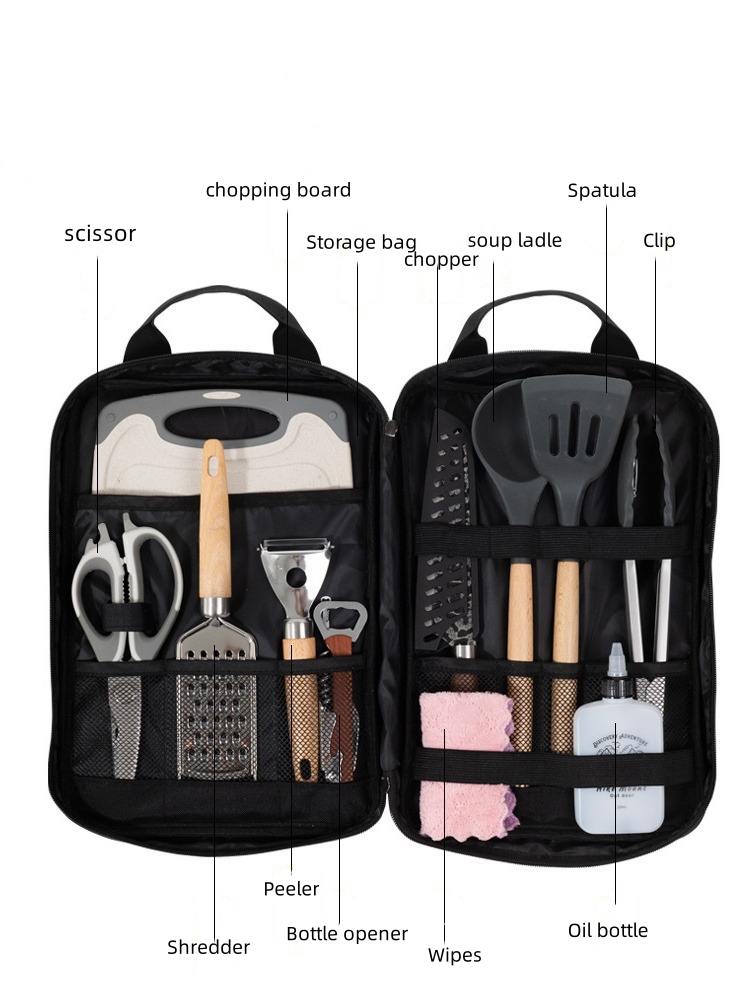Set di accessori per utensili  - Camping Cooking Set With Bag recensione e prezzo