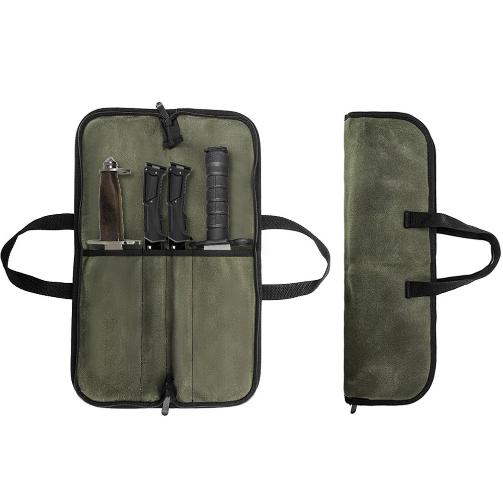 Borsa Porta Coltelli in Tela C - Camping Cooking Organizer recensione e prezzo