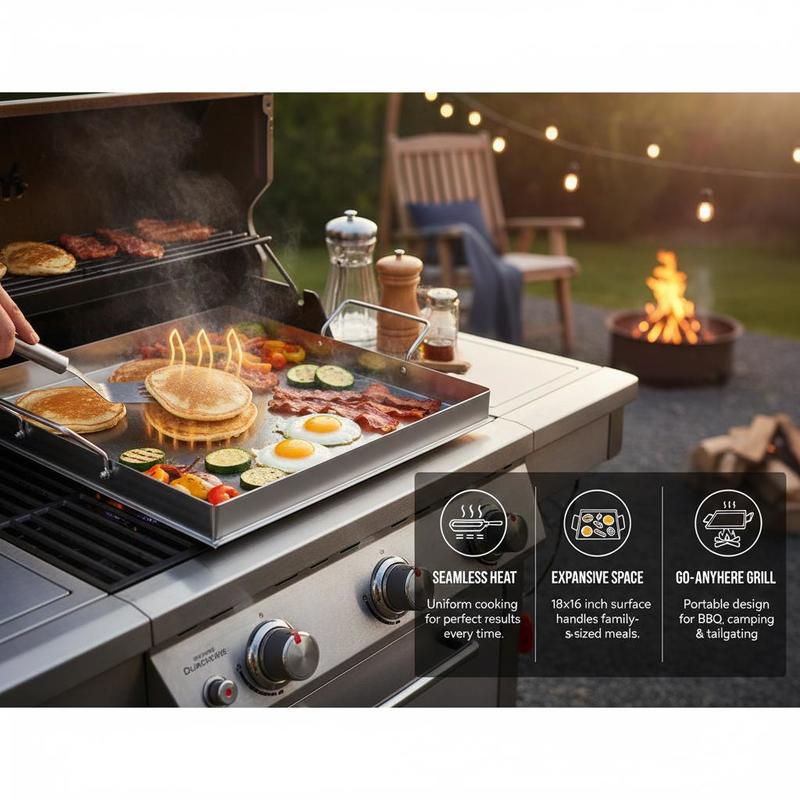 Piastra universale piatta 18x1 - Camping Cooking And Eating recensione e prezzo