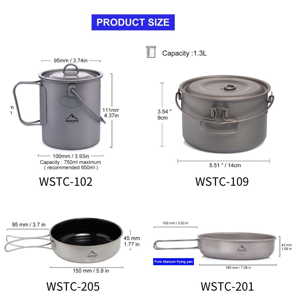 Widesea Stoviglie da campeggio - Camping Cooking Rice recensione e prezzo