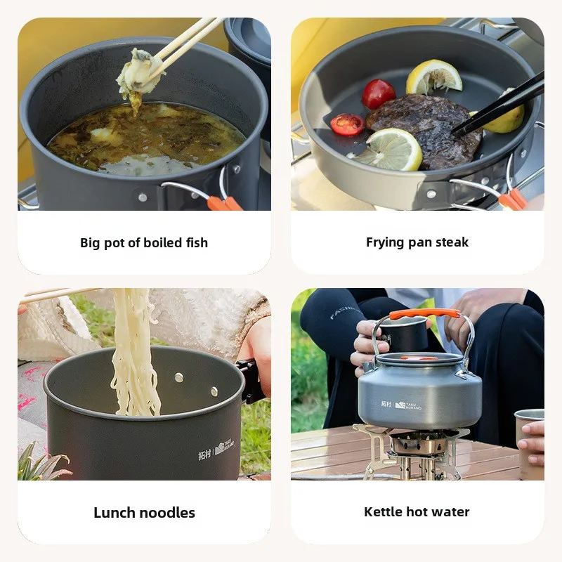 Set di stoviglie da esterno di - Quality Camping Cooking Set recensione e prezzo