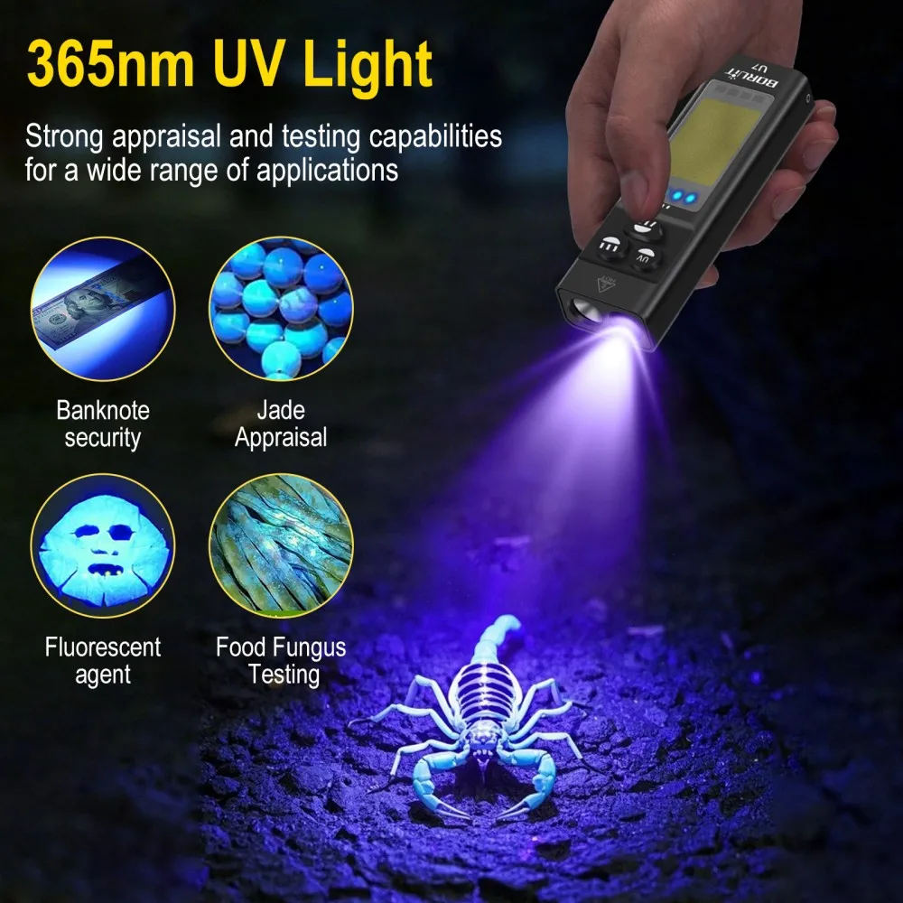 BORUiT U7 UV LED Torcia EDC 11 - Camping Cooking Fish recensione e prezzo