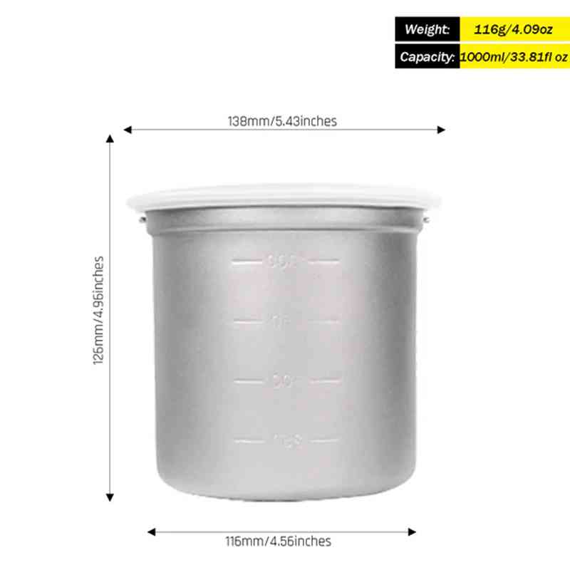 Silverant Camping Titanium Pot - Camping Cooking Set With Bag recensione e prezzo