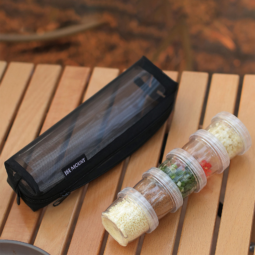 Kit di Spezie da Campeggio con - Camping Cooking Set With Bag recensione e prezzo