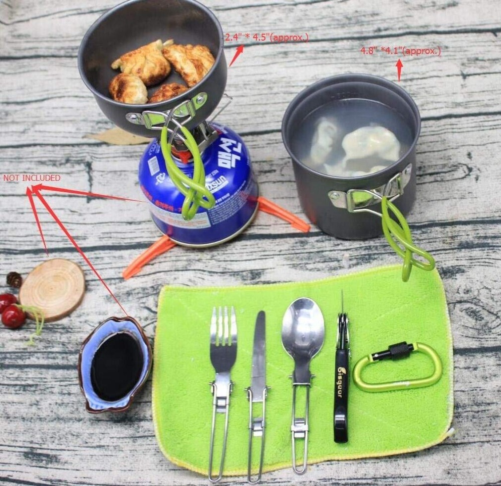 12-17 pz campeggio pentole for - Camp Spork Set recensione e prezzo
