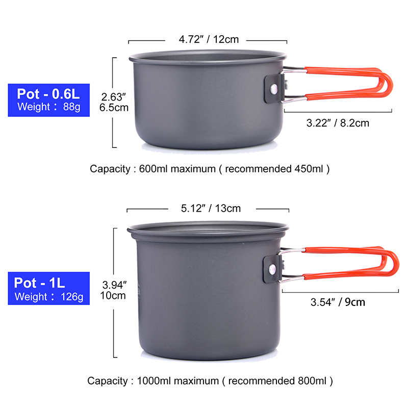 Widesea Set di pentole da camp - Camping Cooking Full Set recensione e prezzo