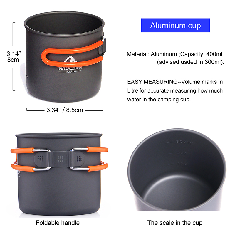 Widesea Set di pentole da camp - Camping Cooking Full Set recensione e prezzo