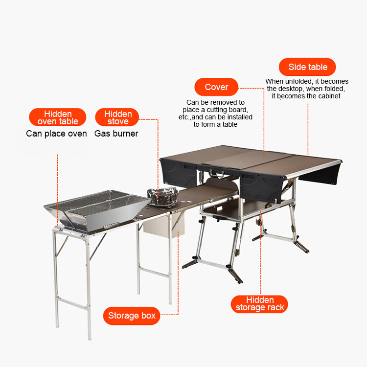 Cucina Mobile Portatile per Ca - Quality Camping Cooking Set recensione e prezzo