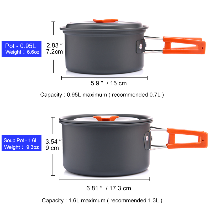 Widesea Set di pentole da camp - Camping Cooking Rice recensione e prezzo