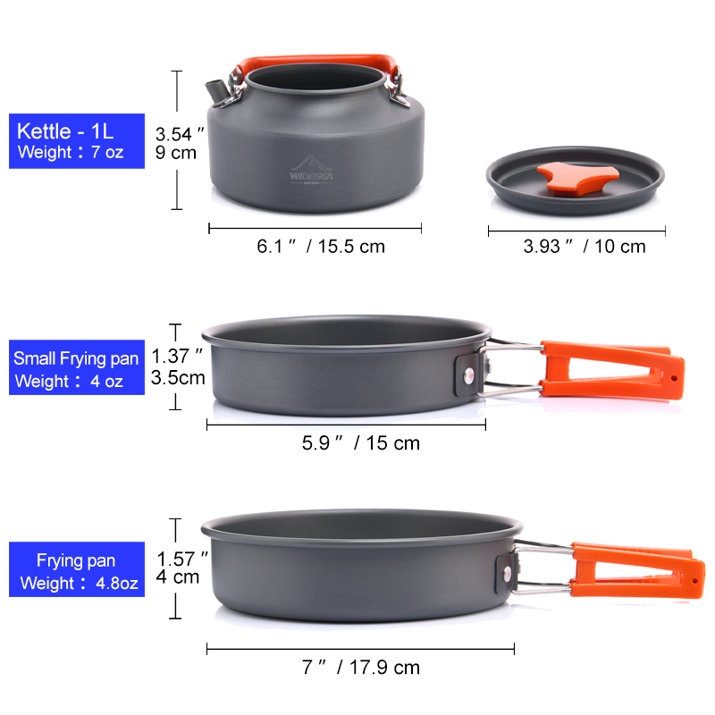 Widesea Set di pentole da camp - Camping Cooking Rice recensione e prezzo