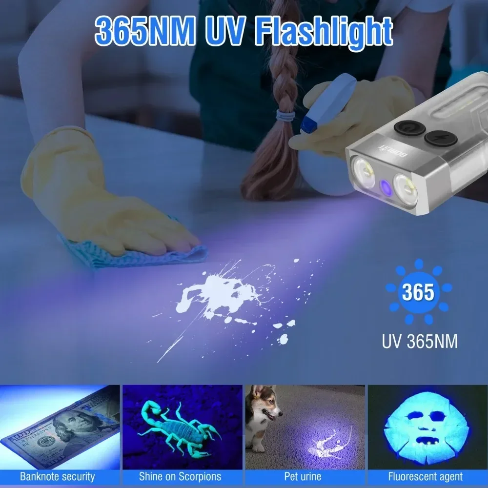 BORUiT V10 Portachiavi UV LED  - Camping Cooking Fish recensione e prezzo