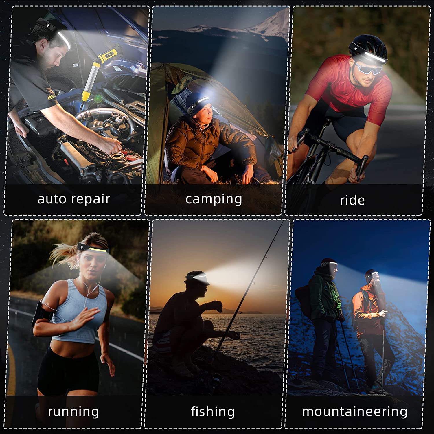 Lampada frontale con sensore T - Camping Cooking Fish recensione e prezzo