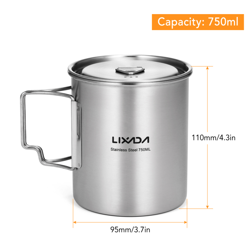 Lixada tazza da 750ml tazza da - Camping Cooking Set With Bag recensione e prezzo