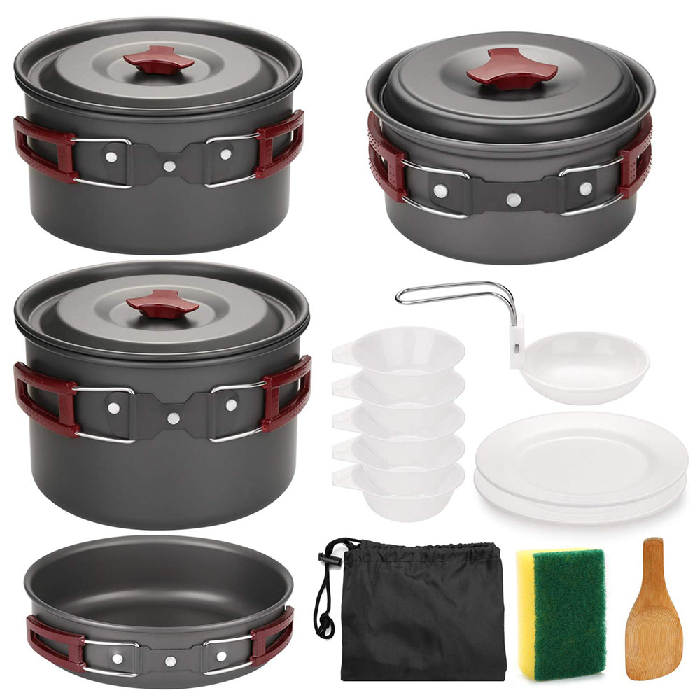 Kit di pentole da campeggio al - Camping Cooking Rice recensione e prezzo