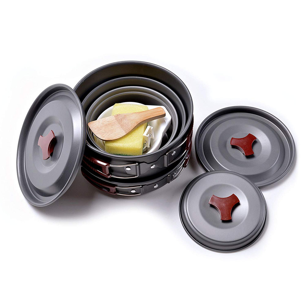 Kit di pentole da campeggio al - Camping Cooking Rice recensione e prezzo