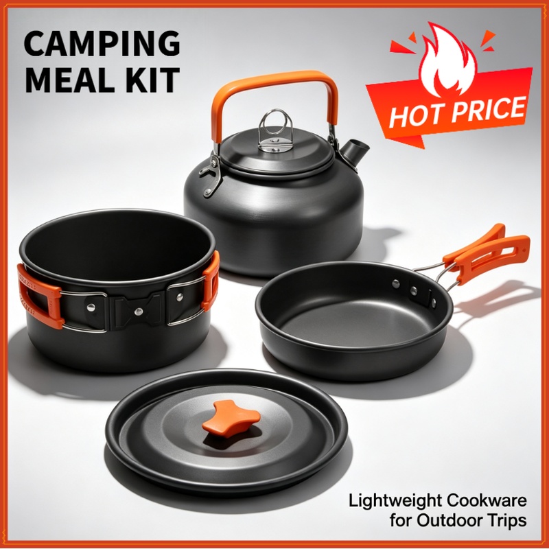 Set da cucina da campeggio, pe - Camping Cooking Set With Bag recensione e prezzo