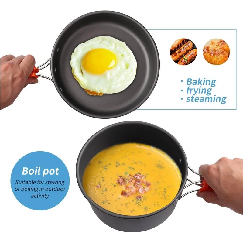Set da cucina da campeggio, pe - Camping Cooking Set With Bag recensione e prezzo